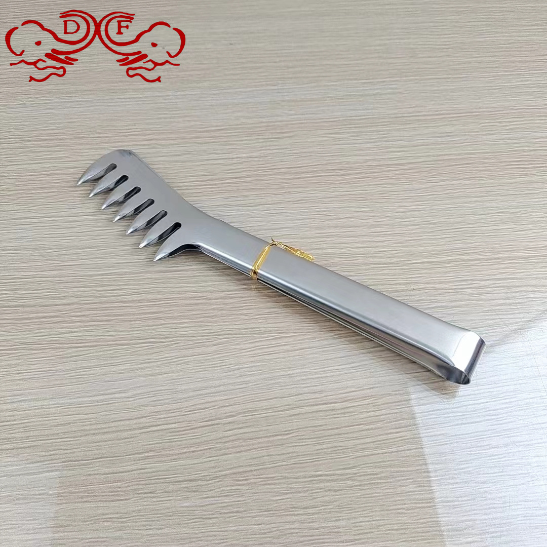 DF68779 Bread tongs, food tongs, barbecue tongs, pasta tongs, comb tongs, kitchen tools, food tongs, DF TRADINGHOUSE Item Picture
