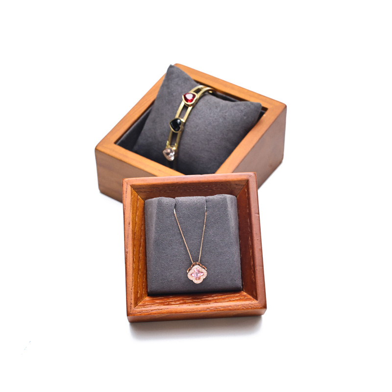 Zhihua Ash jewelry Display Stand, solid wood jewelry stand, square jewelry display stand Item Picture