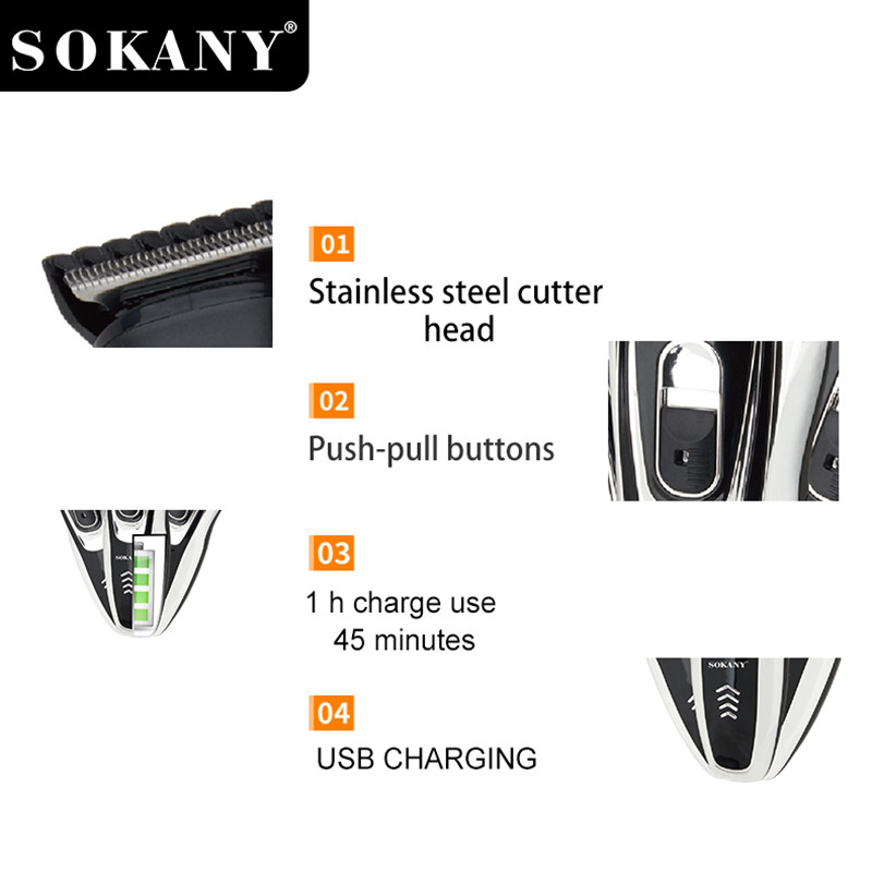 Exportación SOKANY392 afeitadora cortador de pelo de nariz cortador de pelo eléctrico pusher 3in1 multifuncional beauty set corte de pelo Item Picture