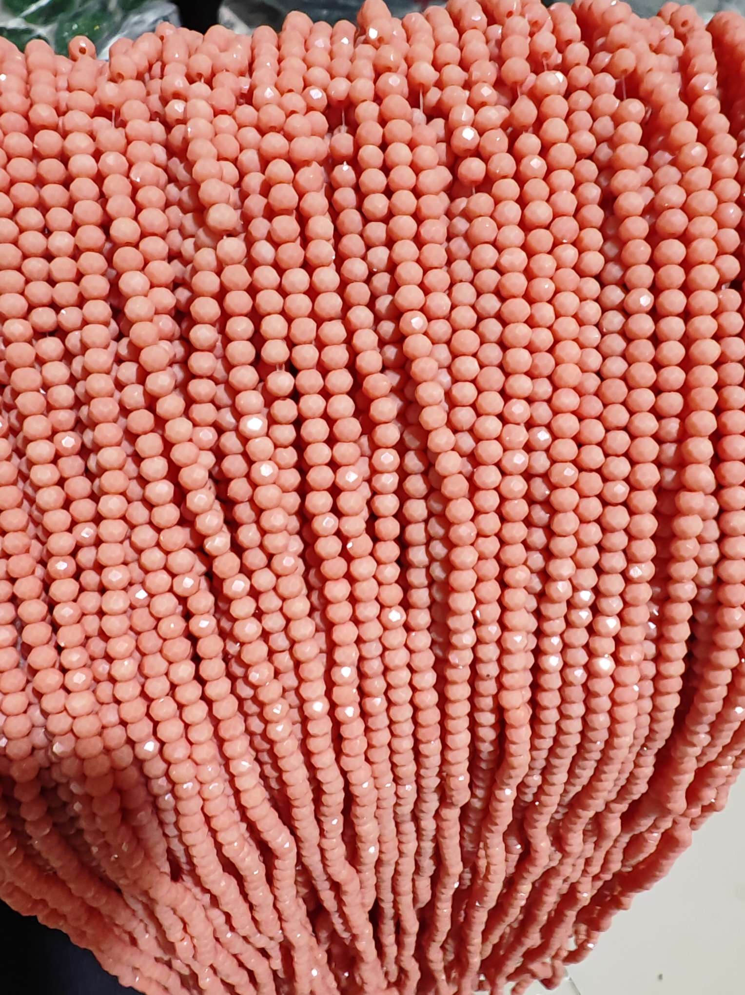 2mm西瓜瓷颜色扁珠珠子珠子琉璃珠串珠米珠珠子配件珠子