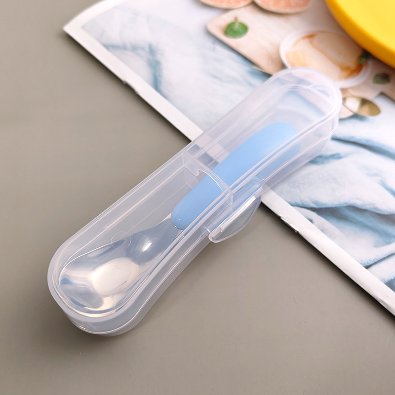 316 不锈钢儿童元宝勺宝宝辅食可爱勺子儿童户外便携餐具勺详情15