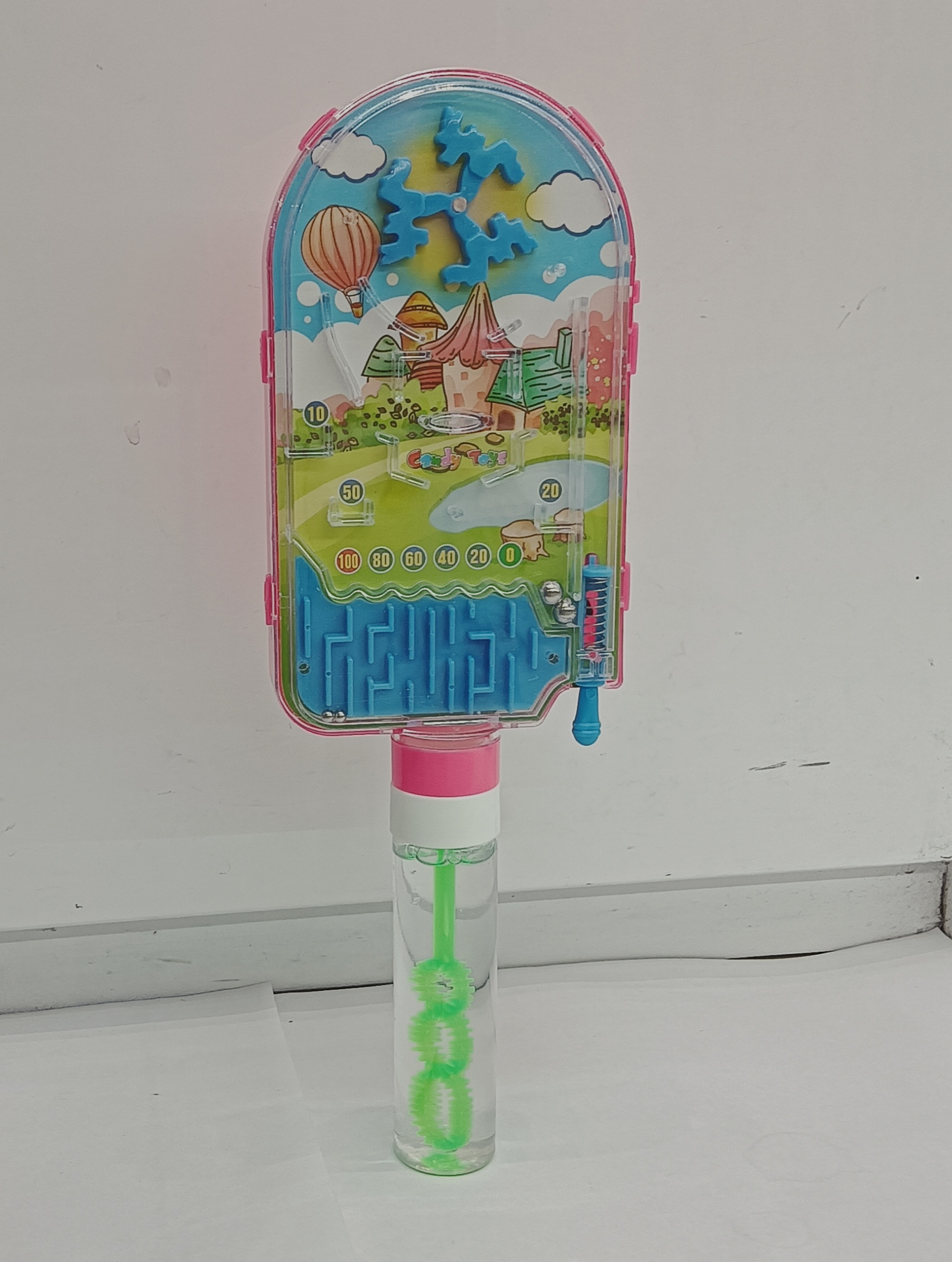 Cross-border foreign trade, light marbles, bubble sticks, children's toys, two-in-one creative hot sale, street stall supply wholesale, new and unique small toys, children's cute bubble machines, children's summer outdoor Specification image