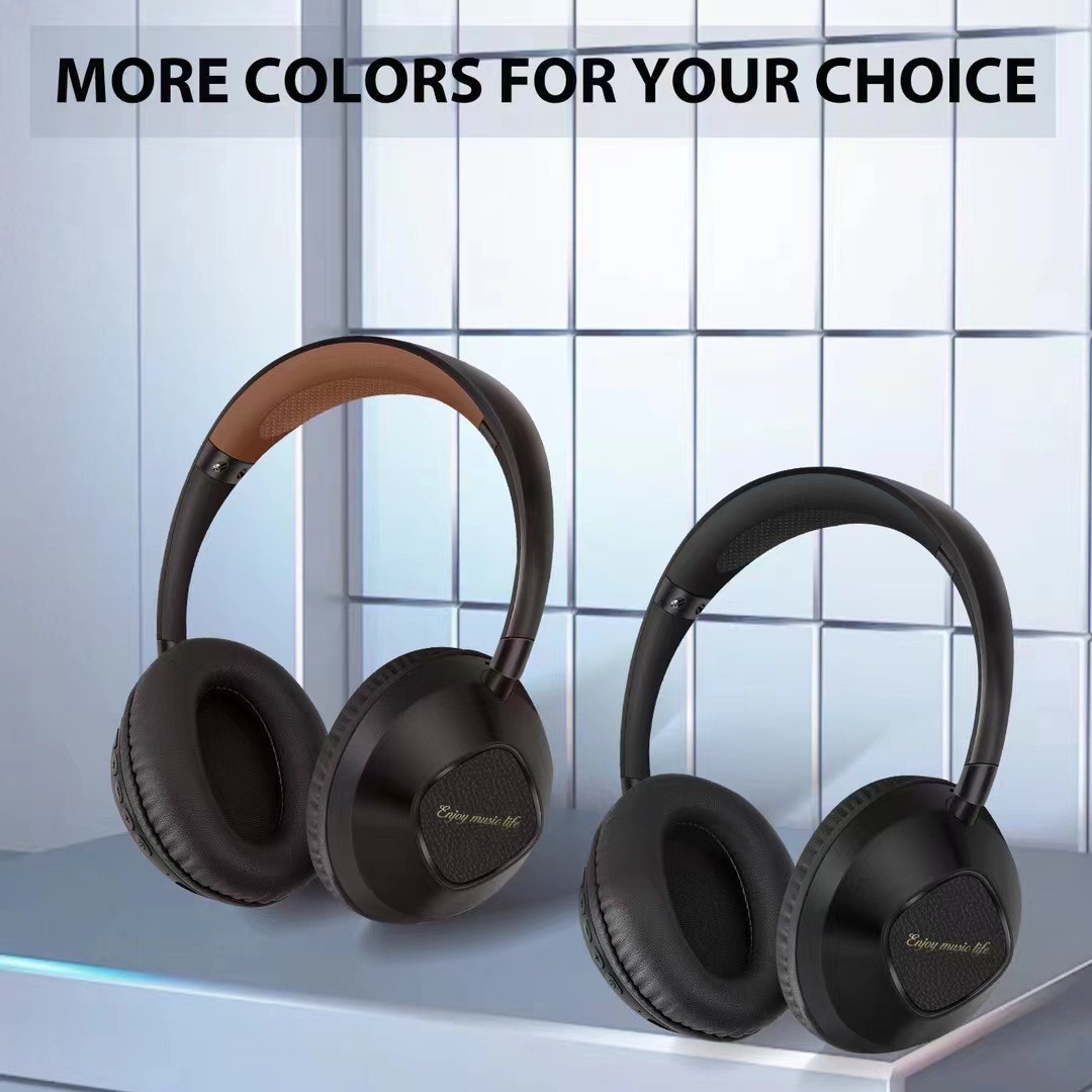 跨境新款AKZ-18私模头戴式耳机无线蓝牙耳机电量头戴续航插卡FM