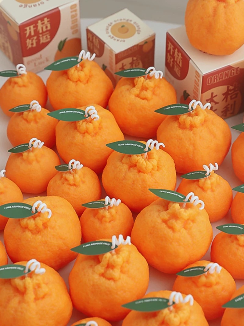 香薰蜡烛伴手礼小众高级感女伴娘橘子送礼创意手工生日礼物小礼品香薰香氛香薰香薰蜡烛家居香薰蜡烛香氛香薰套装车载香水精油香薰