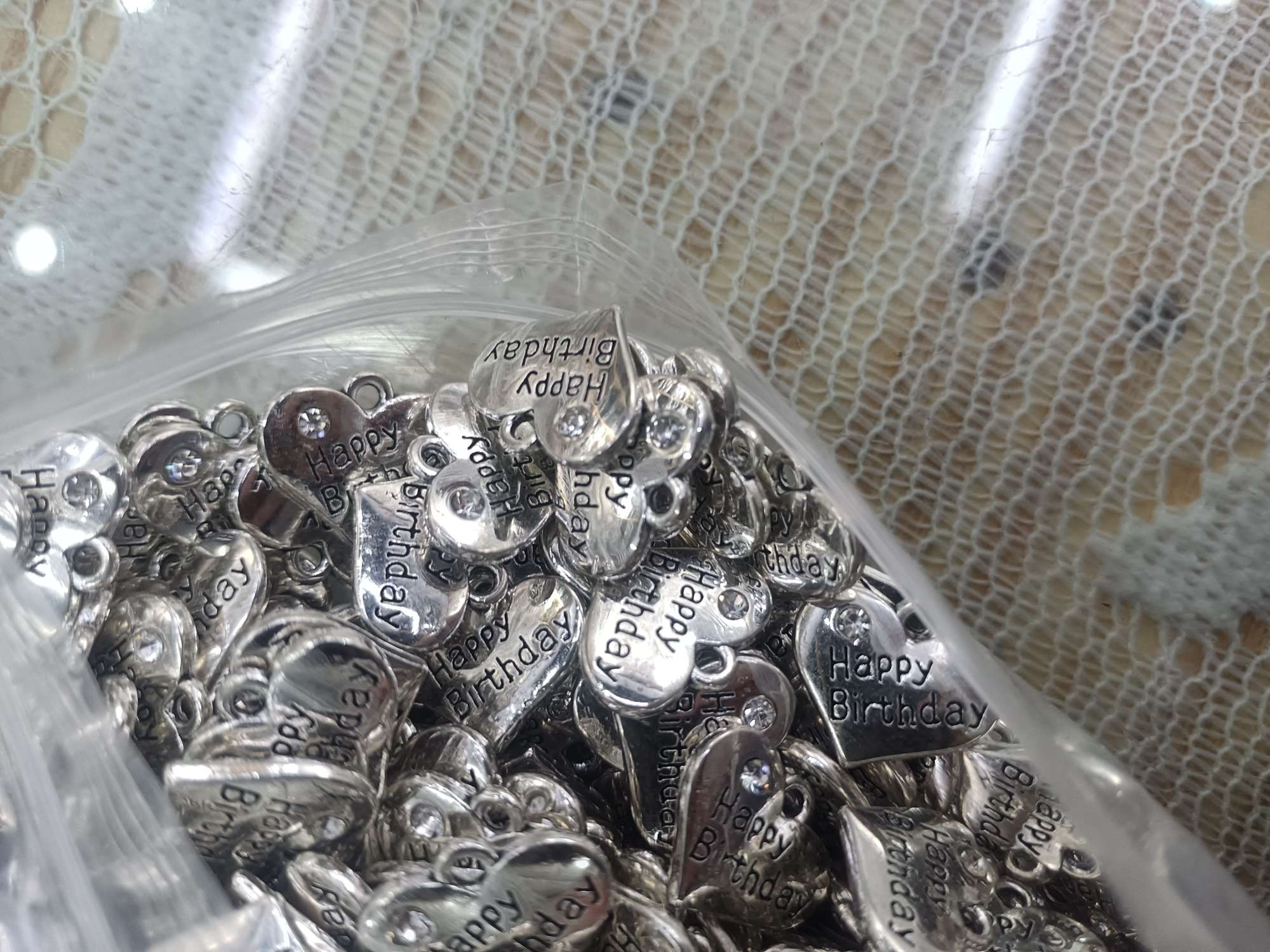 小桃心锌合金饰品配件，艺丹饰品配件，火爆热销产品图