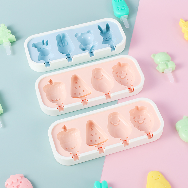 Silicone Freeze Ice Cream Mold Popsicle Ice Cube Mould Tools详情2