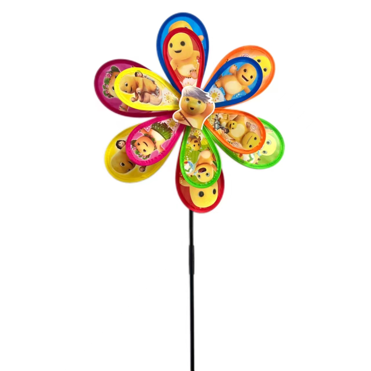 Flower windmill, colorful three-flower windmill, small windmill Application Scenario