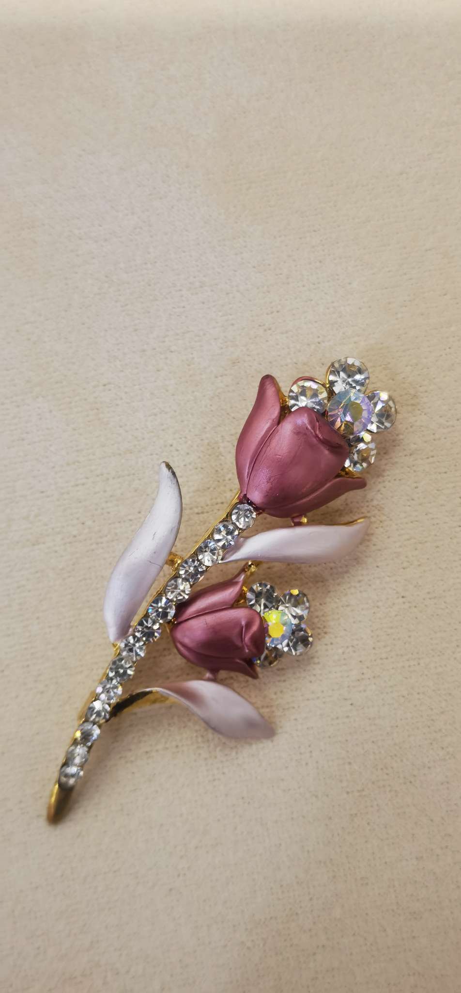 Painted alloy brooch, accessories for women's coat thumbnail
