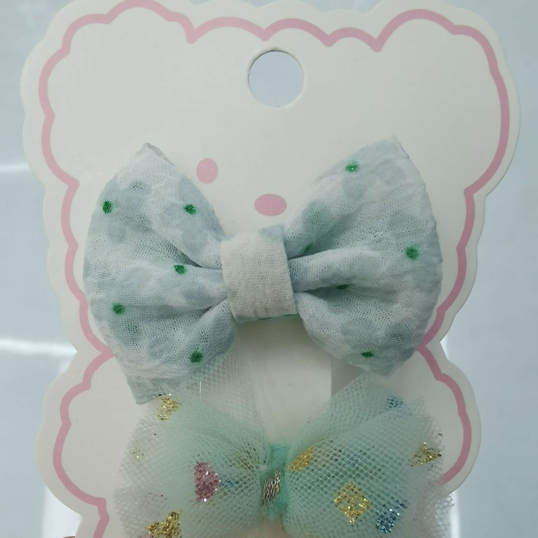 2024 New Children's dot yarn hair clip, hairpin and hair band set, exquisite headwear and hair accessories, fashionable and cute wig styling decorations, hairpins and hair clips details Picture