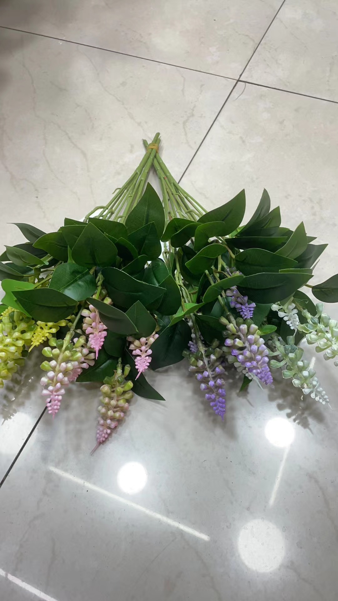 婚庆 家饰 假花塑料花 绿色植物装饰 仿真柏树配件 室内外装饰品 太阳花仿真花 厂家直销 5头塔松 YL2024-2