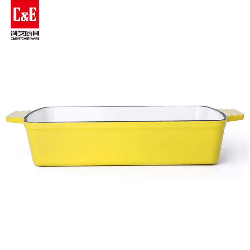 C&E Creative Enamel Cast Iron 7-piece set, suitable for frying steaks, milk POTS, soup POTS of different capacities, multi-functional kitchen POTS, stewing, boiling, braising, gas and open flame stoves pic 9