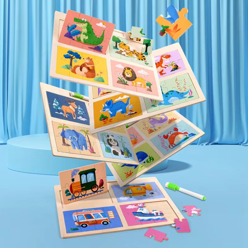 Puzzle drawing board