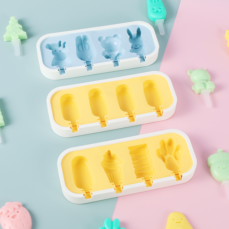 Silicone Freeze Ice Cream Mold Popsicle Ice Cube Mould Tools详情3