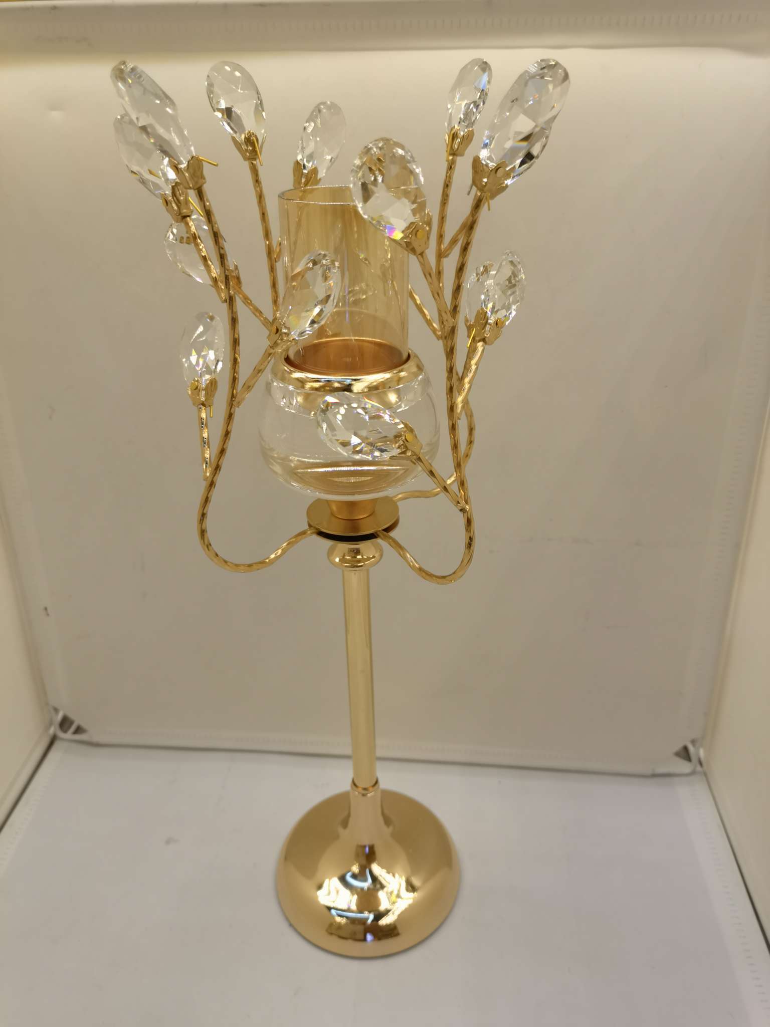 欧式香薰蜡烛台水晶烛台摆件轻奢华美式家用餐桌烛光晚餐道具浪漫香详情图3