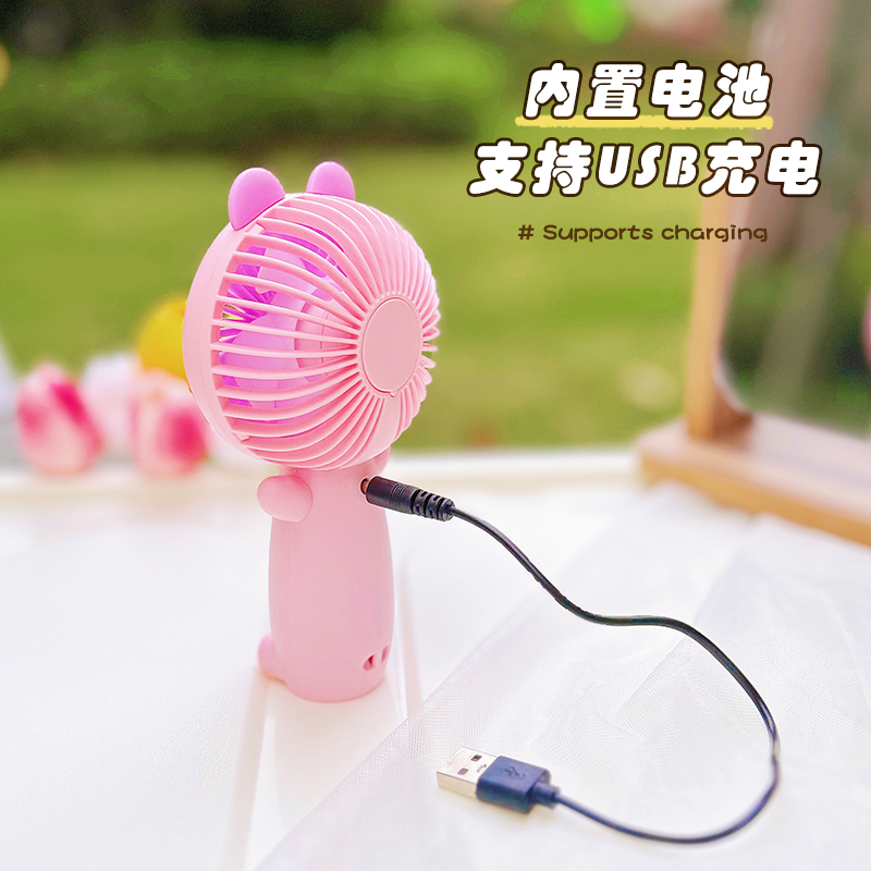 Vertical, convenient, simple and three-dimensional handheld small fan details Picture