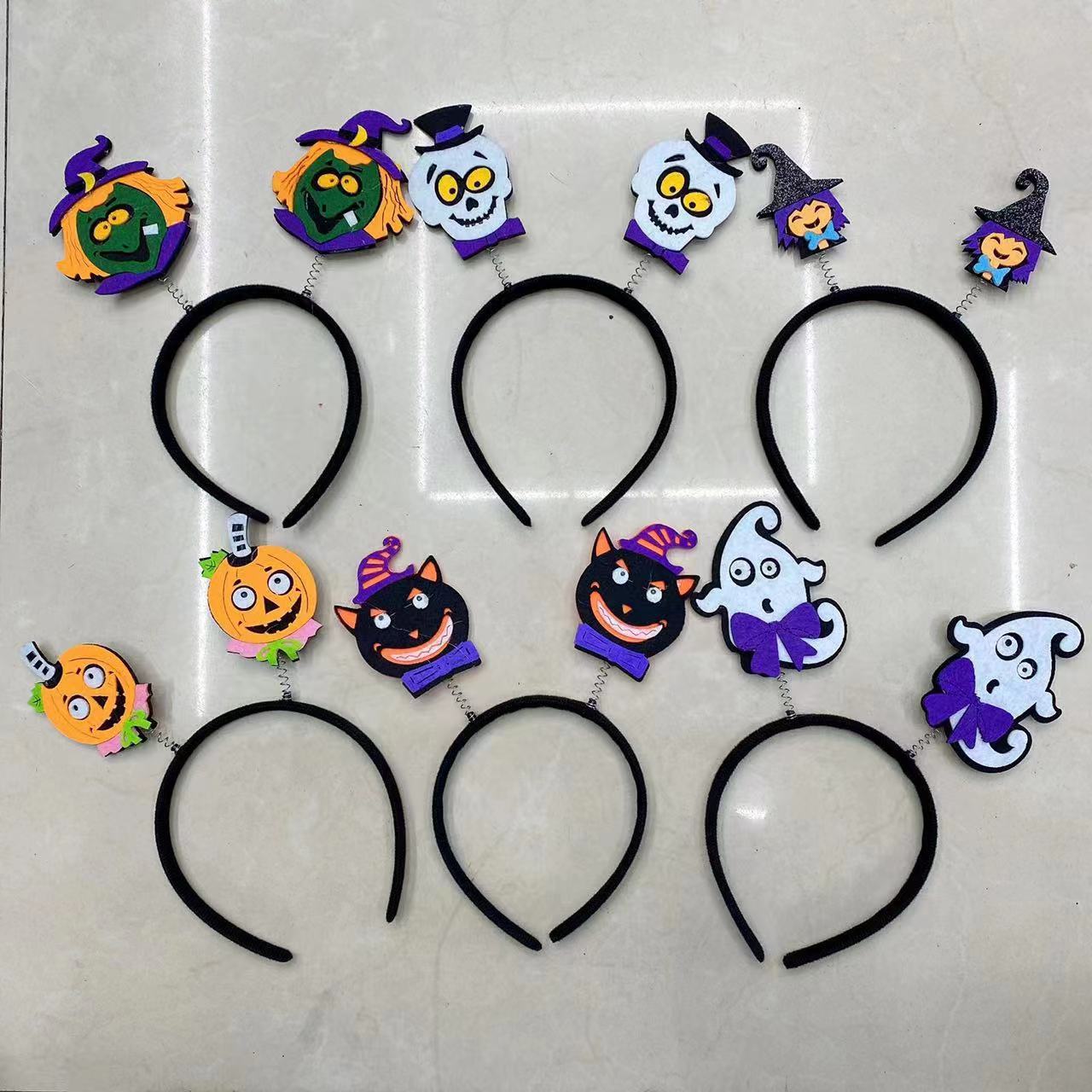 万圣节发光大号南瓜桶 手提灯 装饰灯 蜘蛛发光万圣节详情图3