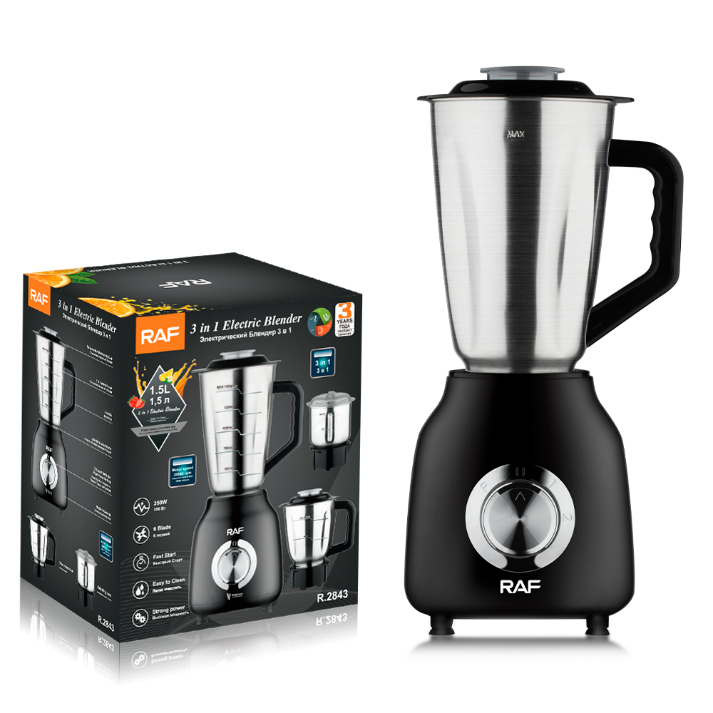 RAF European-grade cross-border household juicer, multi-functional stainless steel blender, juice grinder, and complementary food processor details Picture