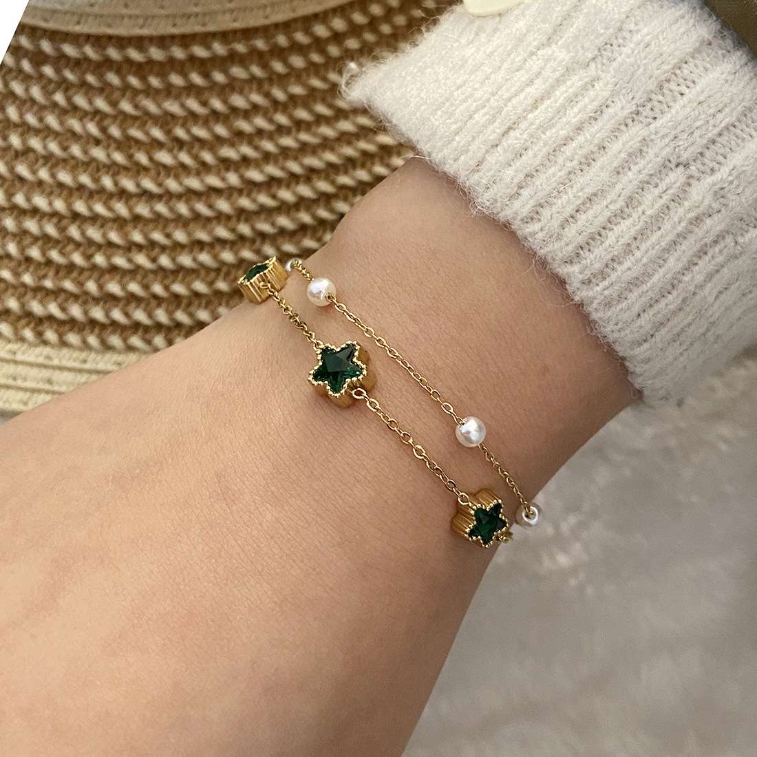 不锈钢手链 手饰首饰手串 饰品女士时尚潮流饰品 个性简约设计详情图2