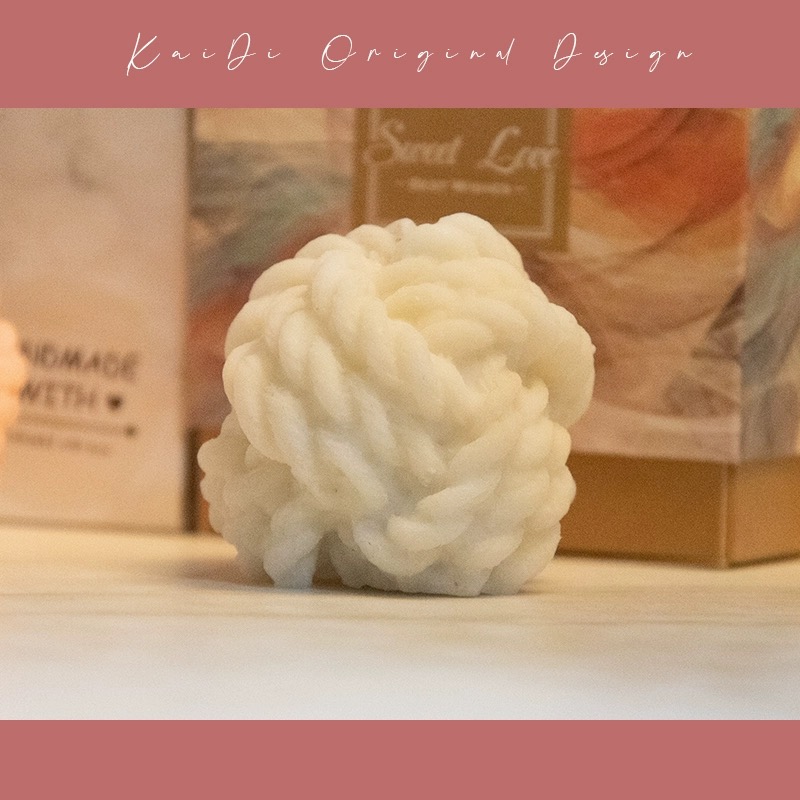 创意手工麻花球毛线球造型香薰蜡烛生日伴手礼拍照道具装饰品摆件香薰蜡烛香薰香薰香氛固态香薰蜡烛香氛家居香薰香薰套装精油香薰详情7