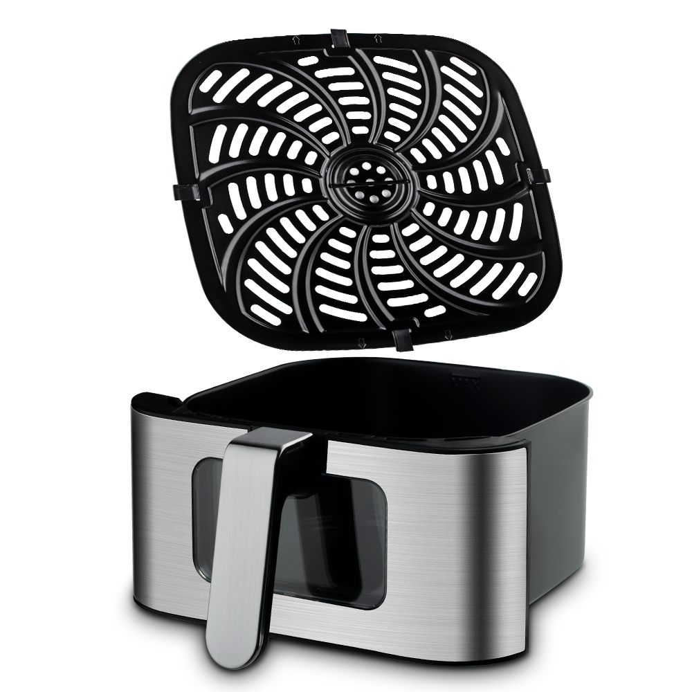 RAF European standard cross-border household air fryer, large-capacity multi-functional electric fryer, visible 8L oil-free French fries machine Item Picture