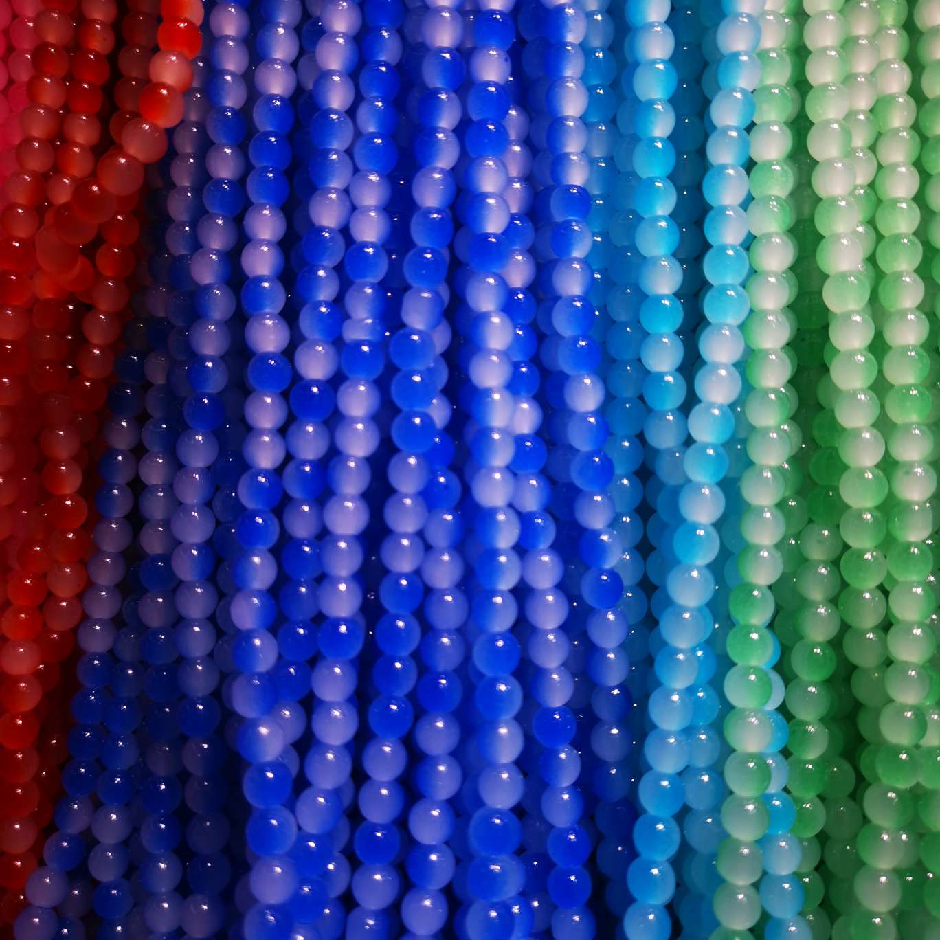 玻璃流璃珠渐变色饰品配件diy饰品配件产品图