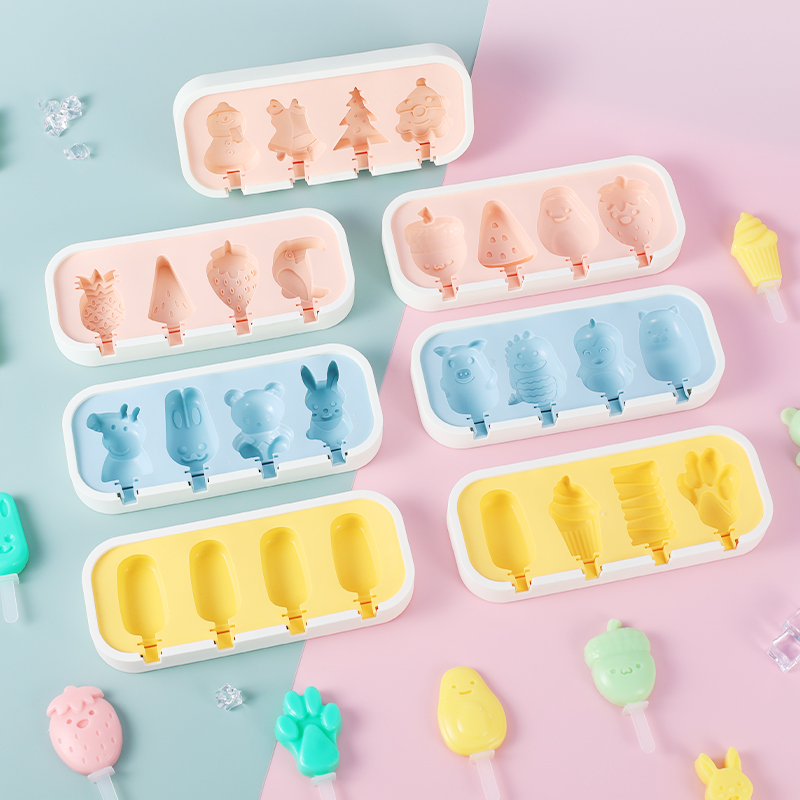 Silicone Freeze Ice Cream Mold Popsicle Ice Cube Mould Tools详情1