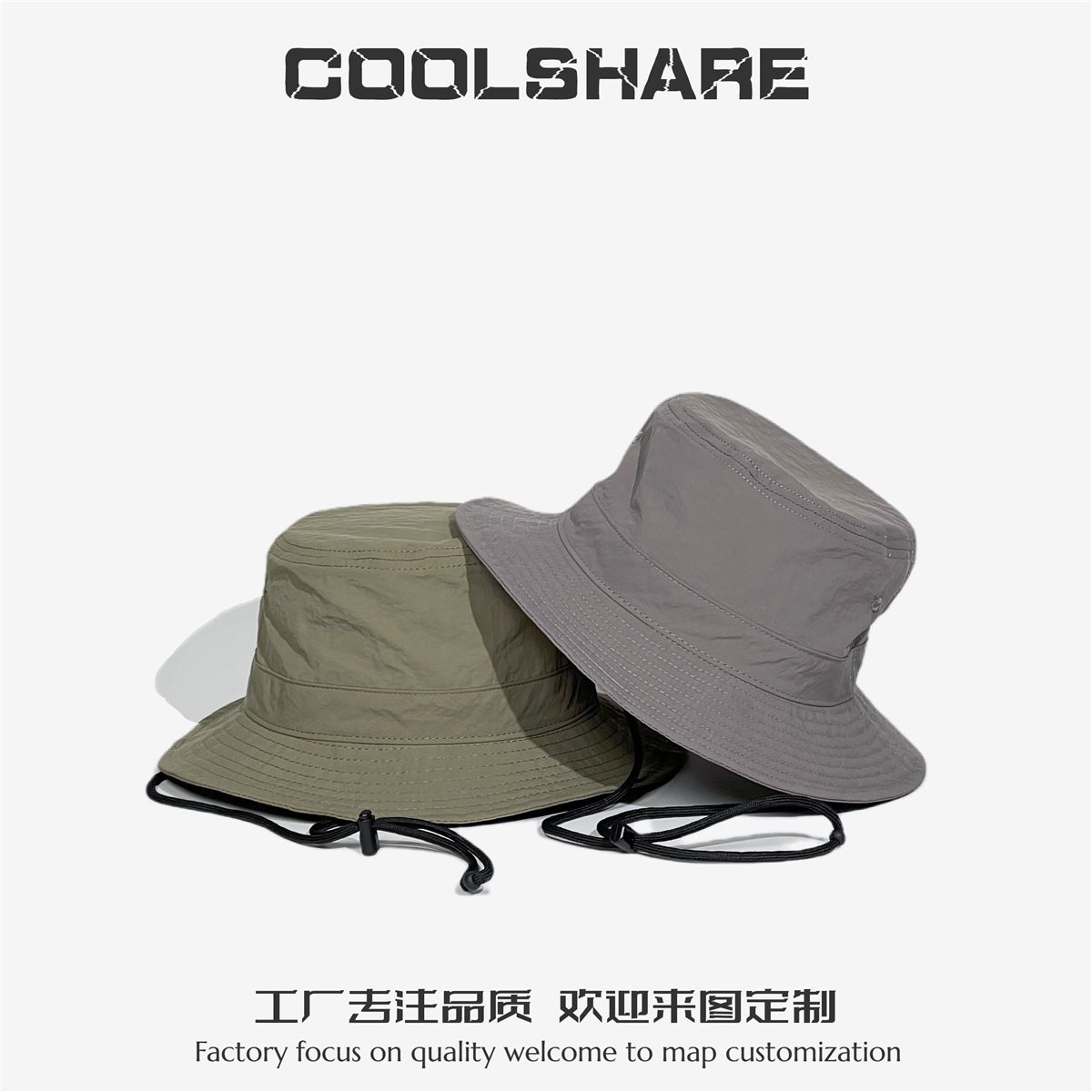 Outdoor Japanese-style quick-drying workwear, waterproof fisherman's hat, sun hat, summer sun protection hat, men's wholesale drawstring basin hat, women's 2 Application Scenario