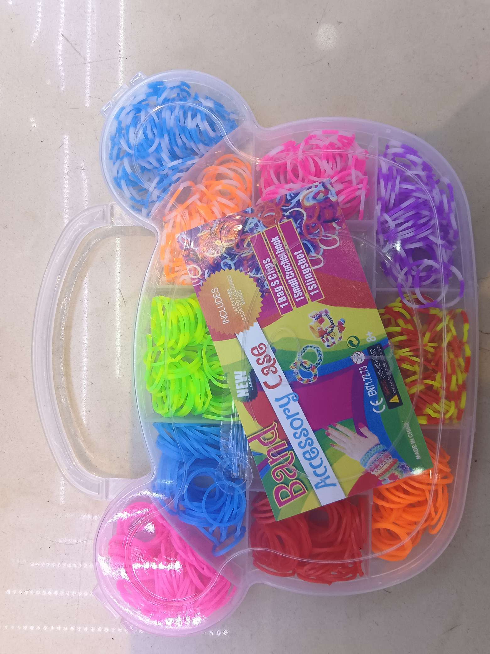 益智科教手工DIY拼豆豆 串珠玩具 皮筋