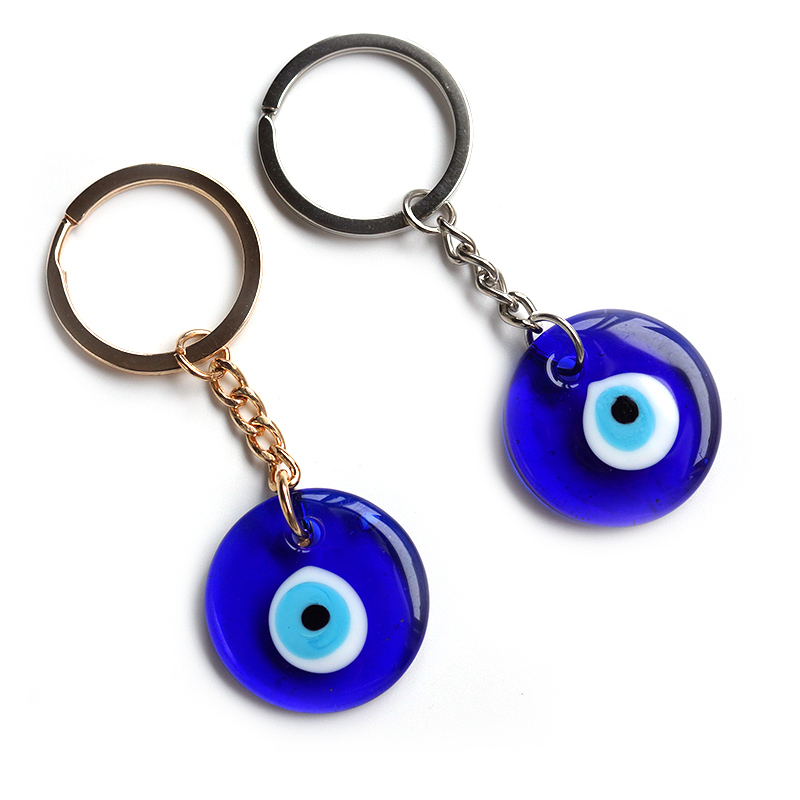 Siyao Accessories Blue Eyes with Rope Pendants, key chains, Devil's Eye Accessories wholesale, Yiwu origin, factory direct sales, Evil Eye Specification image