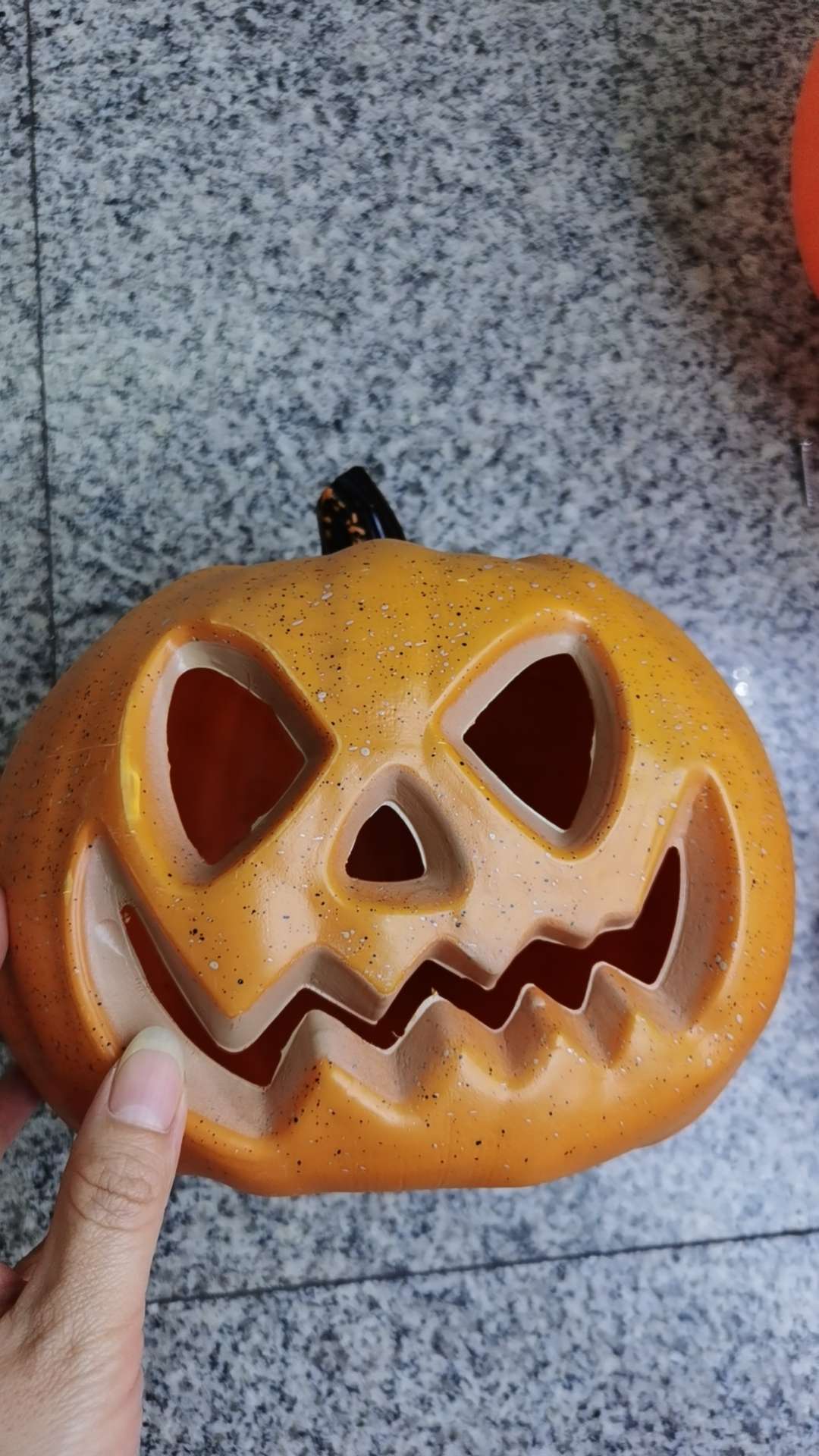 万圣节发光大号南瓜桶 手提灯 装饰灯 蜘蛛发光万圣节