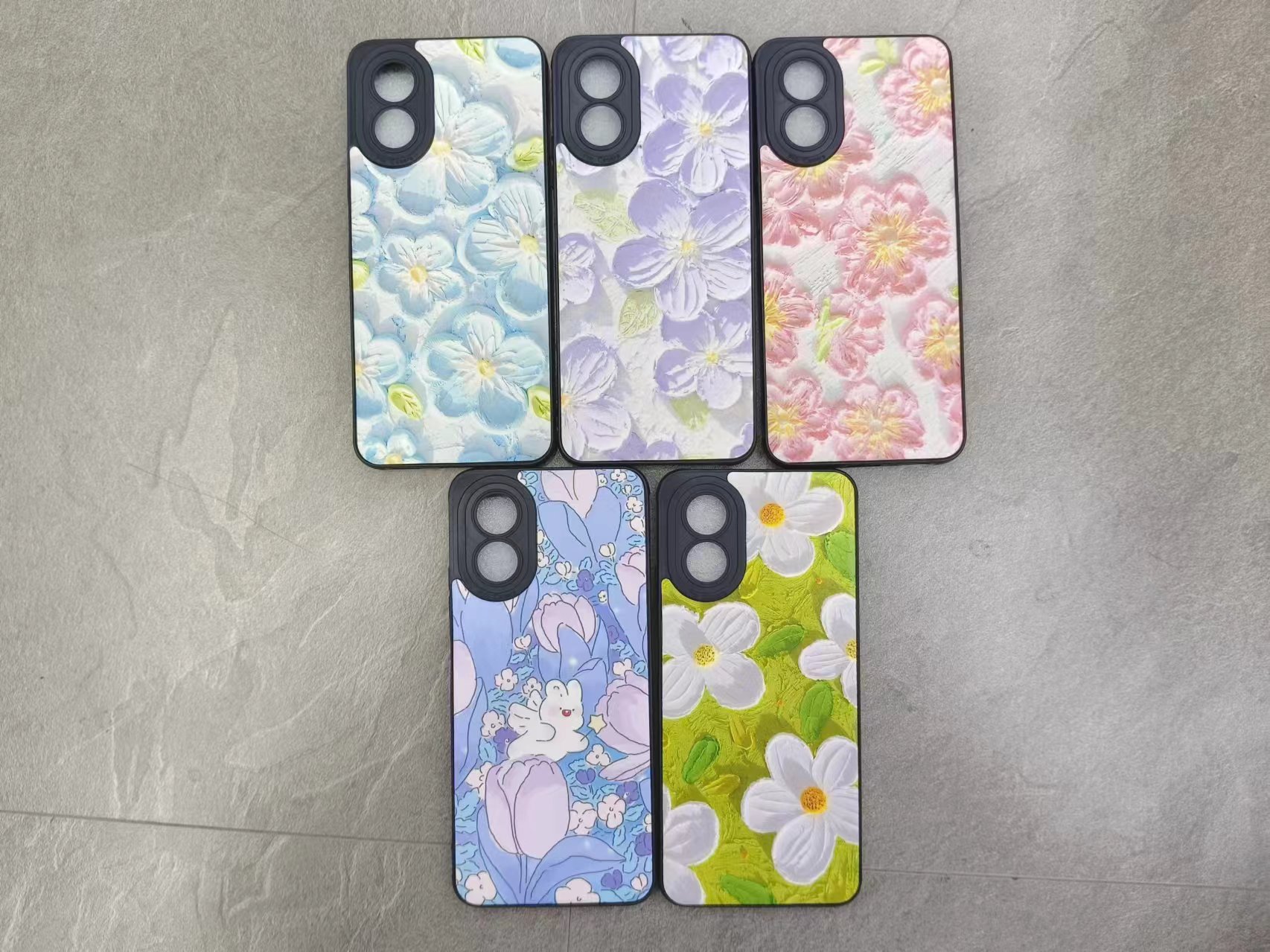 Flower printing tpu mobile phone case