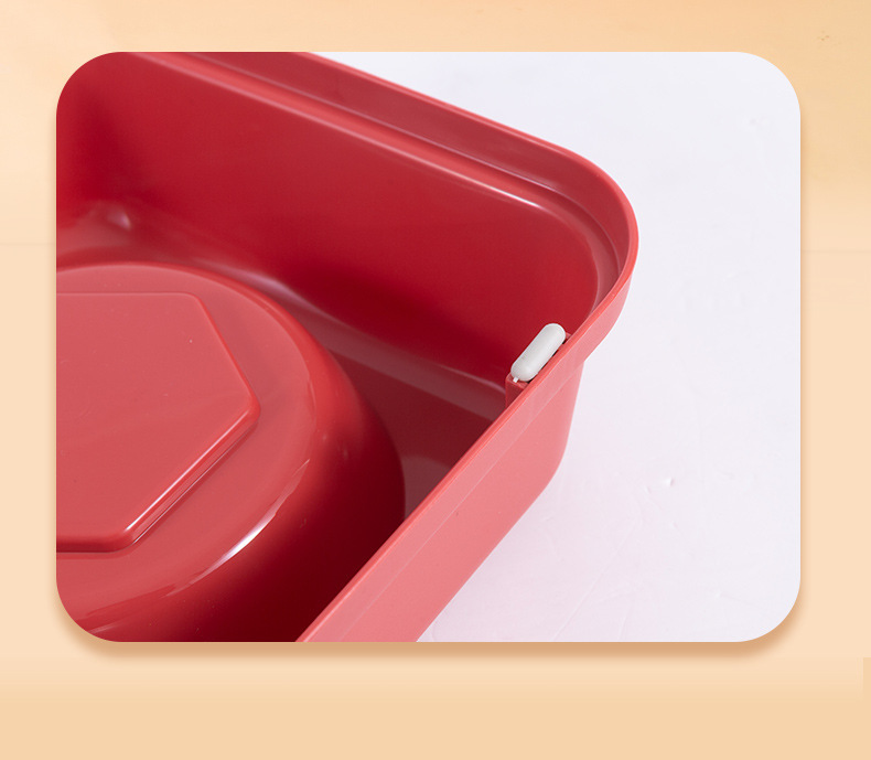 新款狗狗喂食双碗猫咪透明双碗防打翻小熊护颈狗狗喂食碗宠物用品详情8