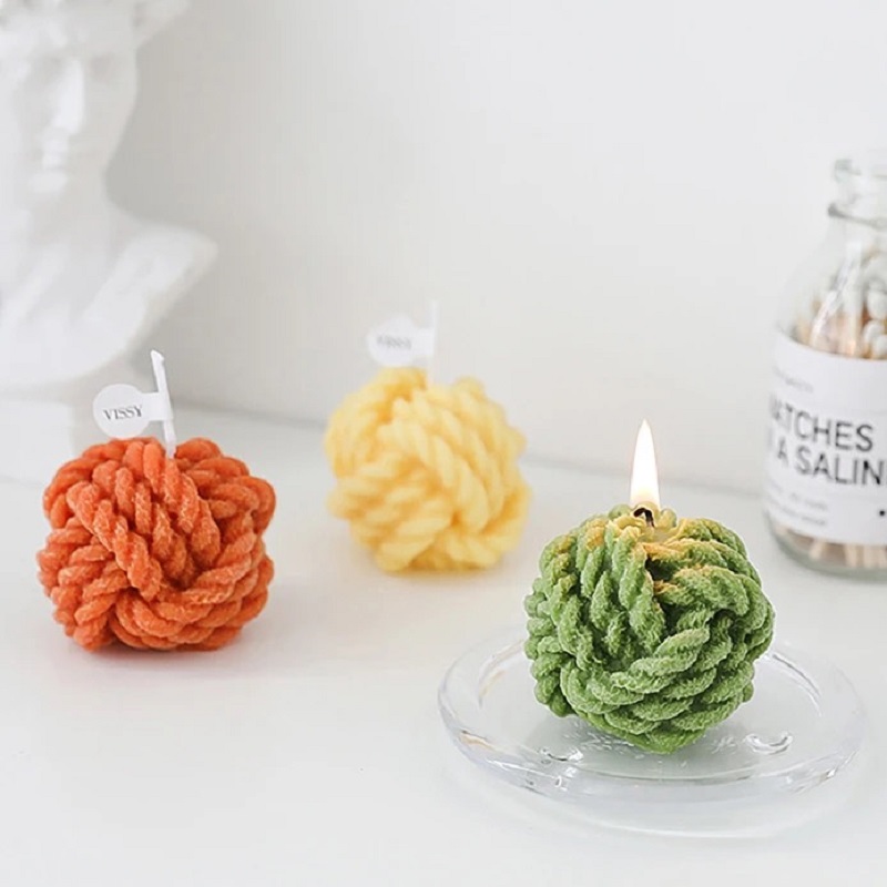 创意手工麻花球毛线球造型香薰蜡烛生日伴手礼拍照道具装饰品摆件香薰蜡烛香薰香薰香氛固态香薰蜡烛香氛家居香薰香薰套装精油香薰详情10