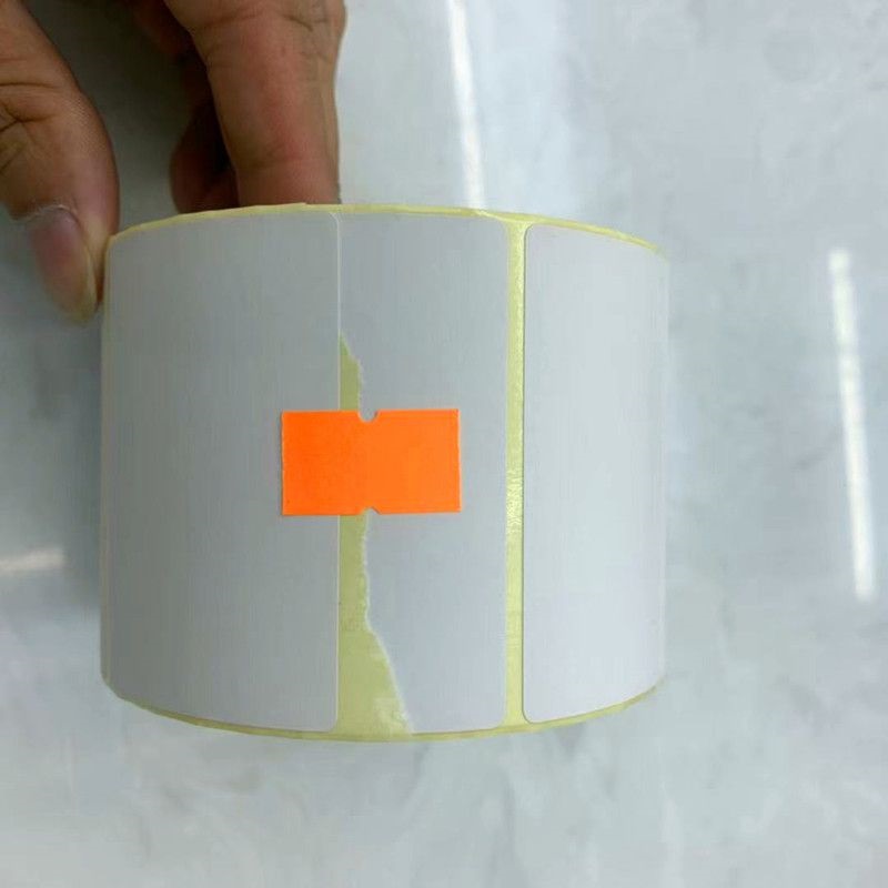 三防热敏纸热敏黄底三防30*40mm*800片热敏纸不干胶标签纸收银纸指示