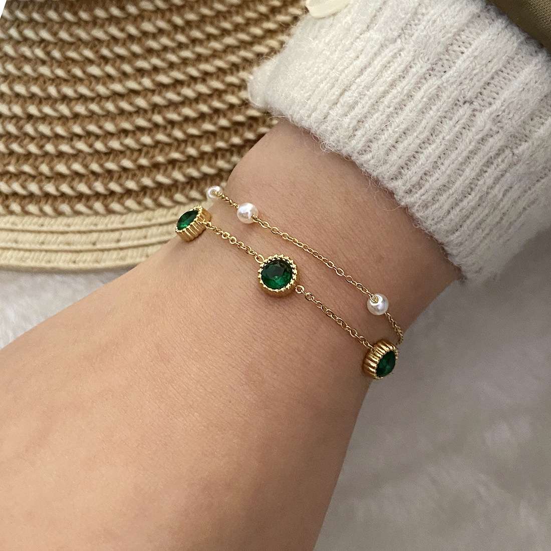 不锈钢手链 手饰首饰手串 饰品女士时尚潮流饰品 个性简约设计详情图3