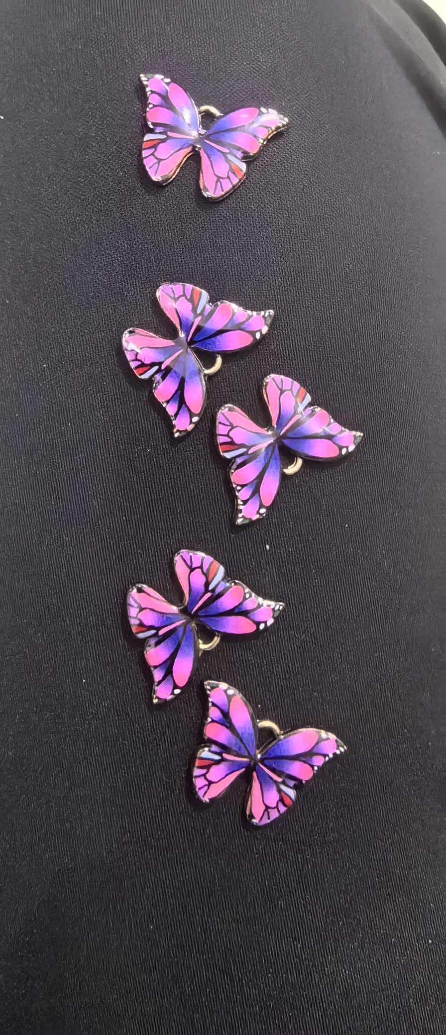 Purple butterfly pendant