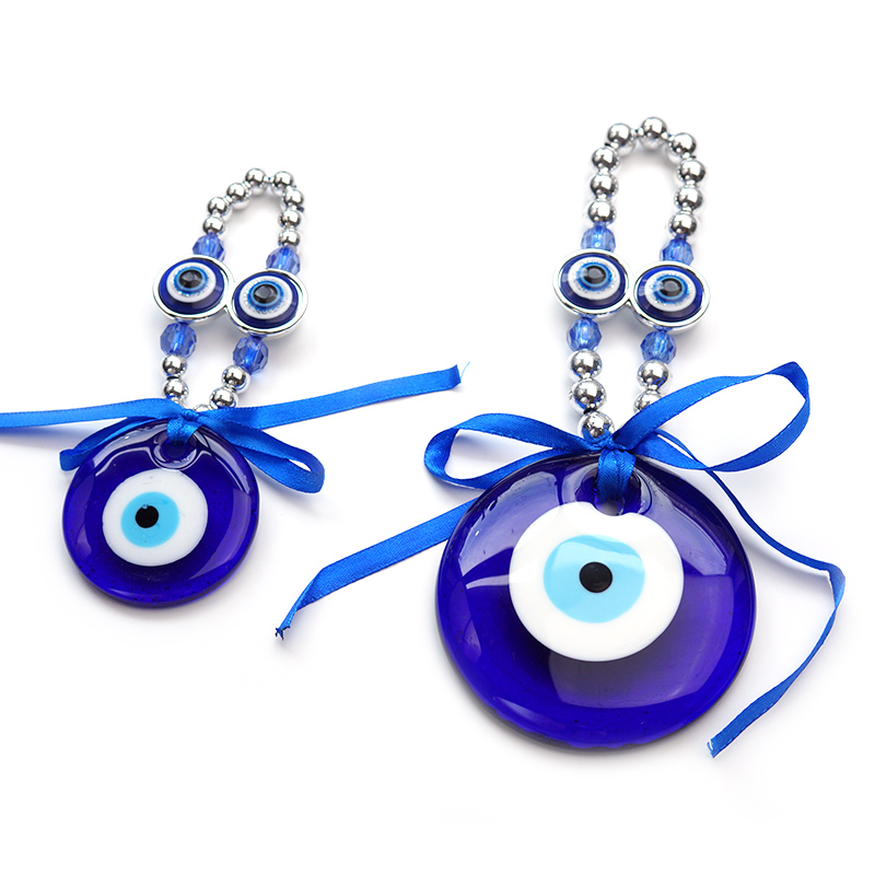 Yiwu Siyao Accessories Blue Eye Glass Pendants, home decorations, Greek and Turkish souvenirs, glass eye accessories Factory Customization, foreign trade supply sources Item Picture