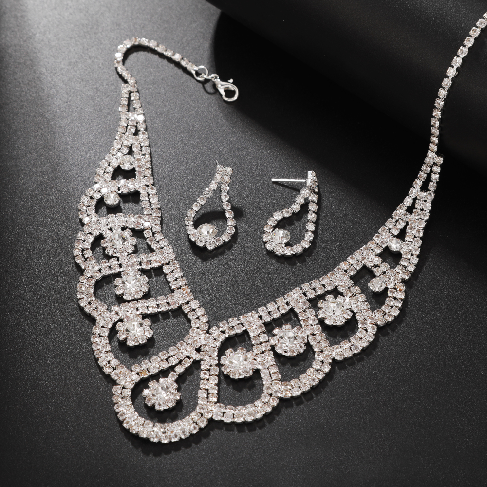 锆石套链/水晶锆石套链/陶瓷小耳钉/塑料耳圈养耳洞/新娘产品图