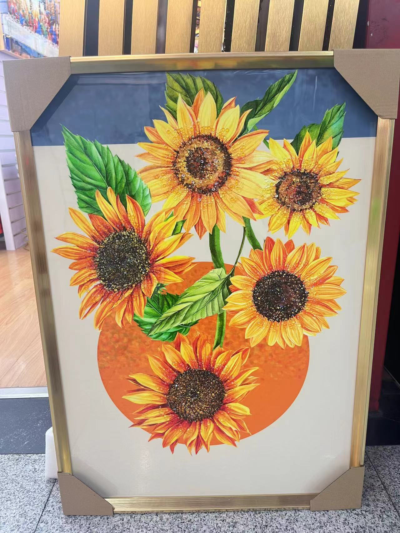 装饰画壁画工艺品晶瓷晶钻钻石线相框