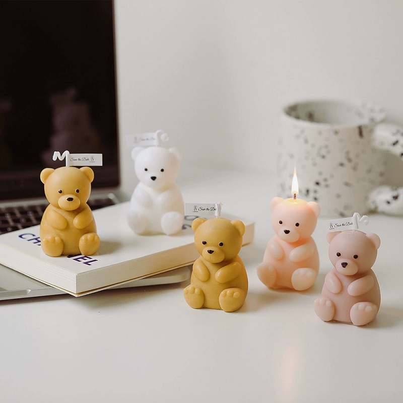 Little Bear Scented Candles Creative Gifts, handcrafted Birthday Presents, diy Decorative items, flower candles, Soy wax Scented candles, scented candles, scented fragrances, Solid Scented candles, Home scented candles, flameless scented candles, essential oils, scented candles, scented fragrances Application Scenario