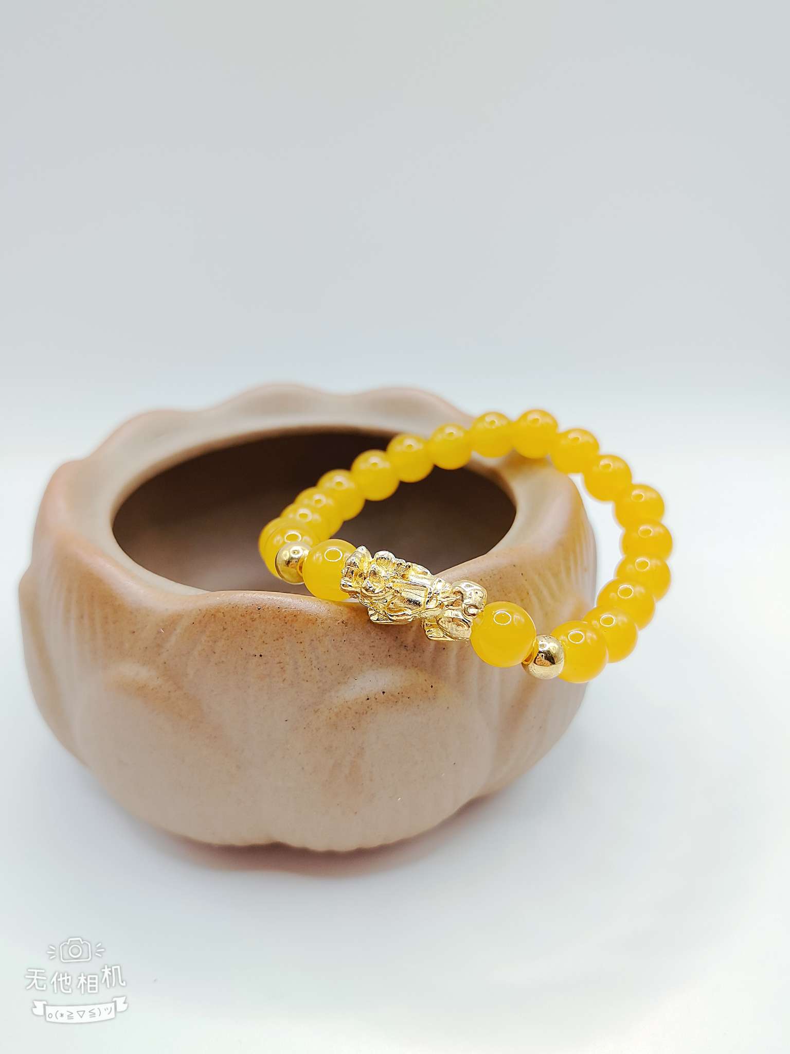 8厘果冻珠单个金貔貅招财手链 手串手饰 饰品首饰 简约时尚女士手腕装饰品详情图4