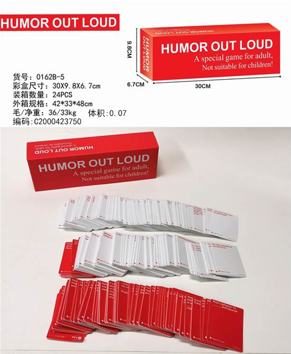 Cross border selling English HUMOR OUT LOUD card game English top of MIND card game puzzle toy