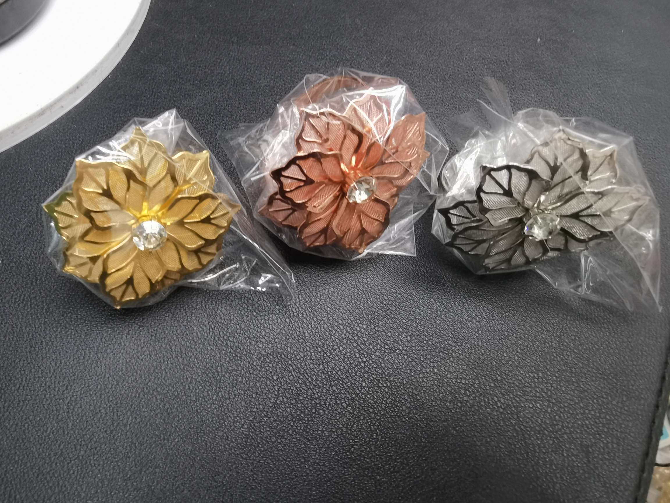 餐巾环指环花餐巾环金属配件各种电镀颜色可来图来样定做