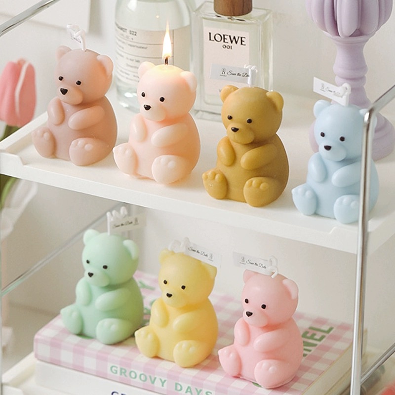 Little Bear Scented Candles Creative Gifts, handcrafted Birthday Presents, diy Decorative items, flower candles, Soy wax Scented candles, scented candles, scented fragrances, Solid Scented candles, Home scented candles, flameless scented candles, essential oils, scented candles, scented fragrances details Picture