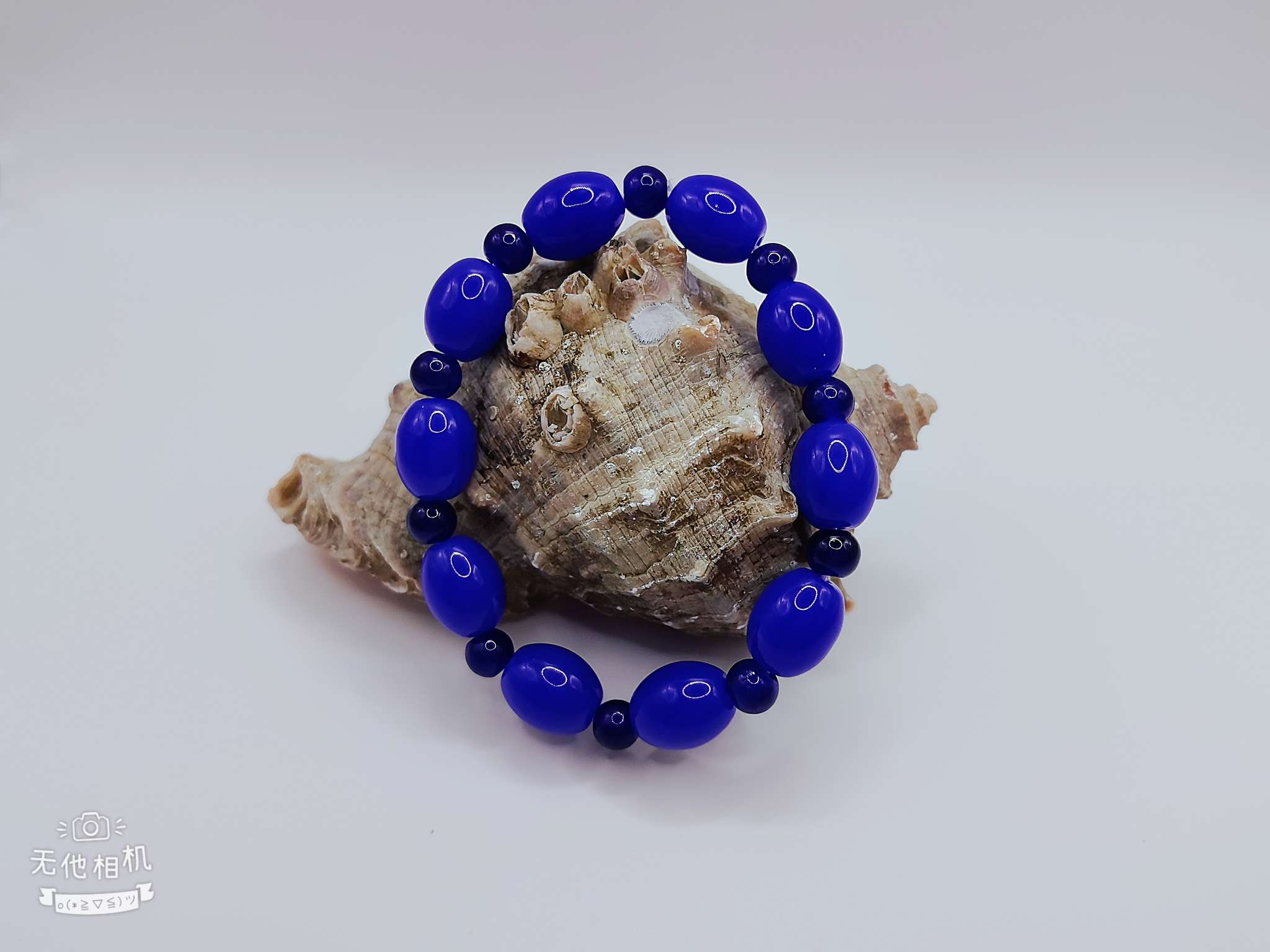 仿玉色原色椭圆玉珠手链 手串首饰 手饰独特设计 时尚潮流配饰