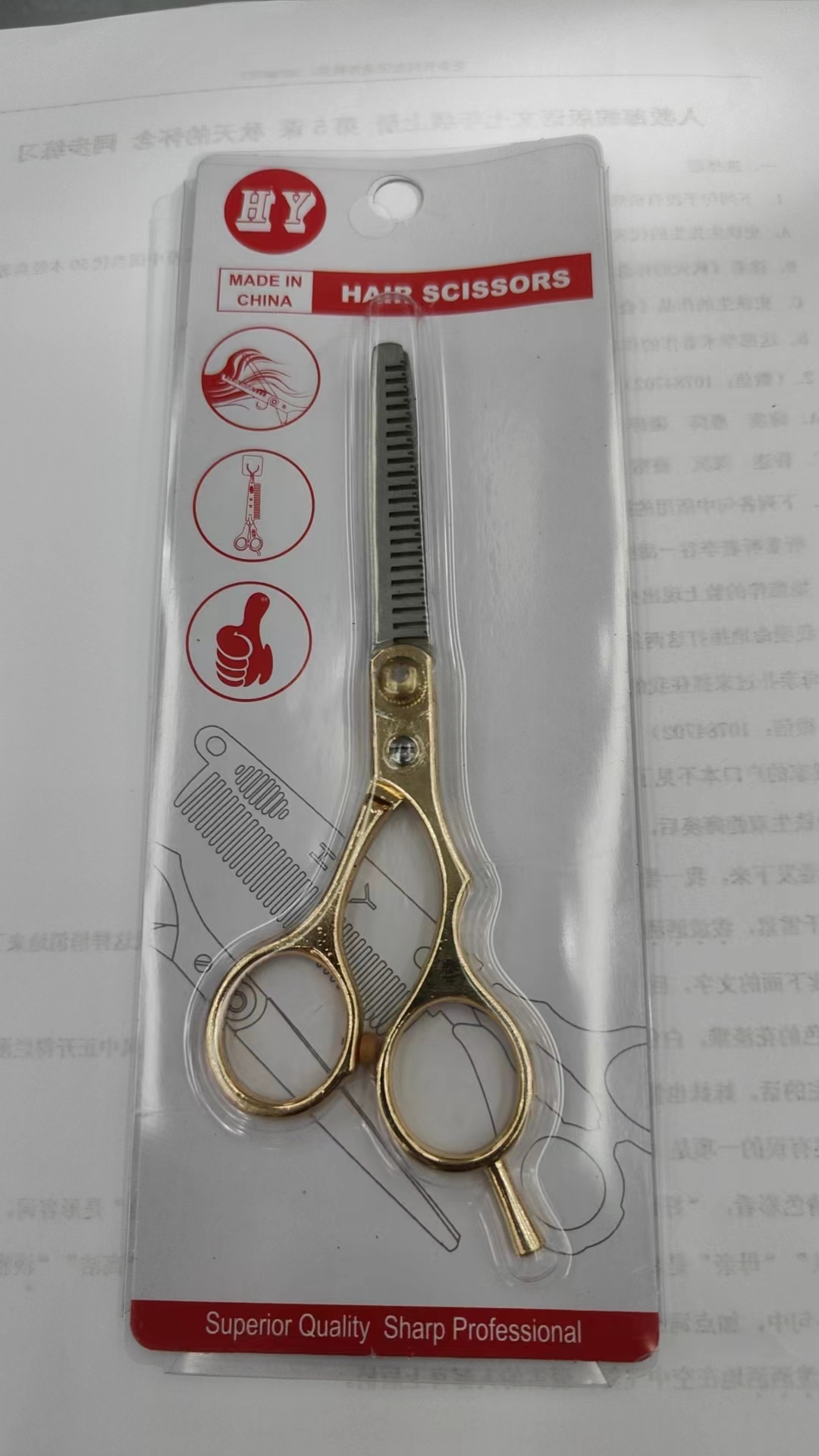 Tijeras dentales, dos colores, oro y oro rosa tijeras dentales de boca corte de pelo Application Scenario