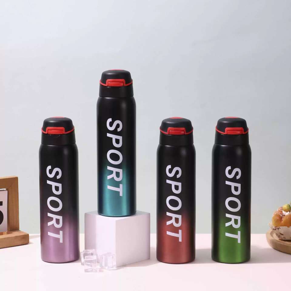 S98-YHSQ3601 Creative Sports Duckbill Pot Vacuum Straw Stainless Steel Insulated Cup Portable Spring Lid Gift Cup