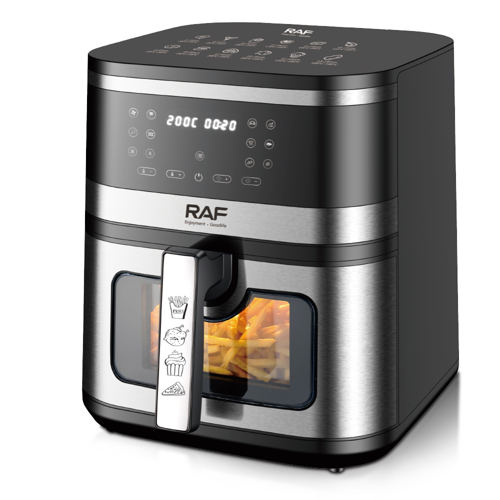 RAF European standard cross-border air fryer, large-capacity multi-functional smart home digital display electric fryer, 8L, no smoke Application Scenario