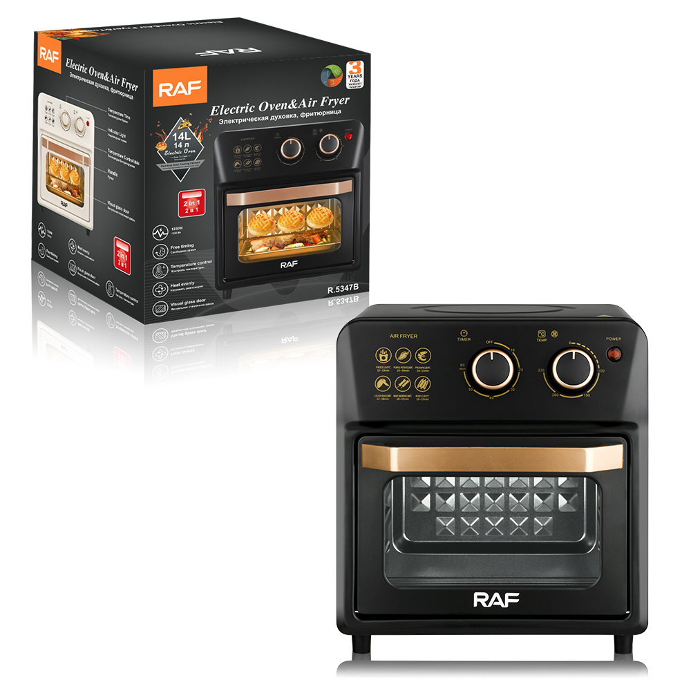 RAF electric oven, European standard 14L multi-functional household air fryer, fully automatic intelligent oven, fryer, visible baking pic 6