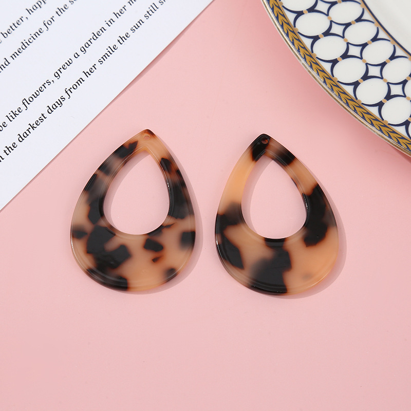 Amazon's best-selling teardrop earrings, multi-color patterned earrings, exaggerated earrings, semi-finished DIY accessories, accessories Application Scenario